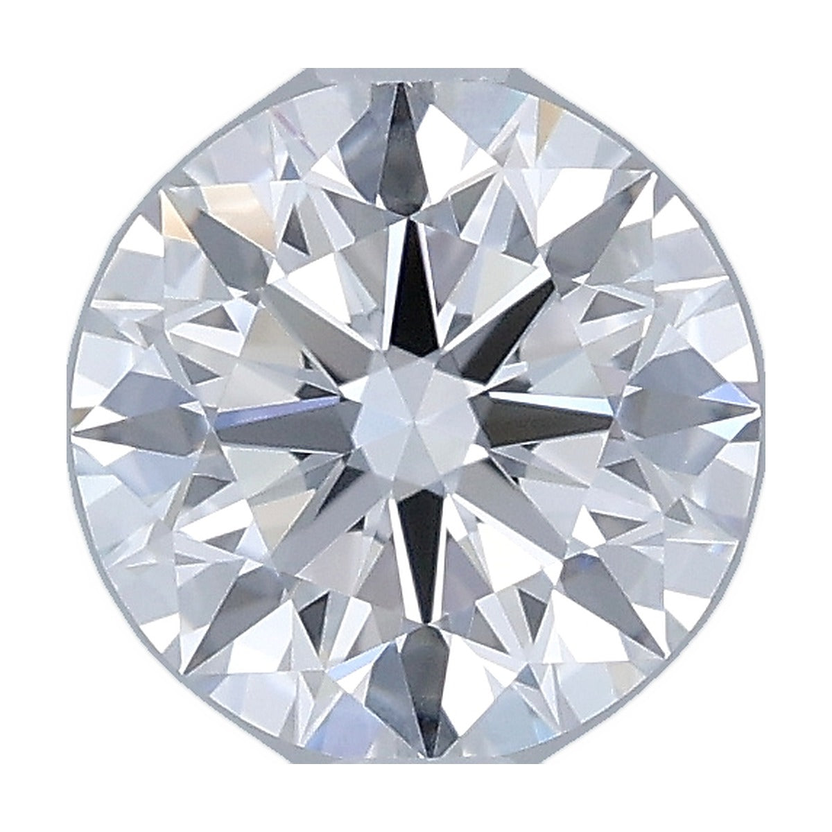 1.40 ct round lab-grown diamond, D color, VVS2 clarity, IGI certified, still from its 360° video