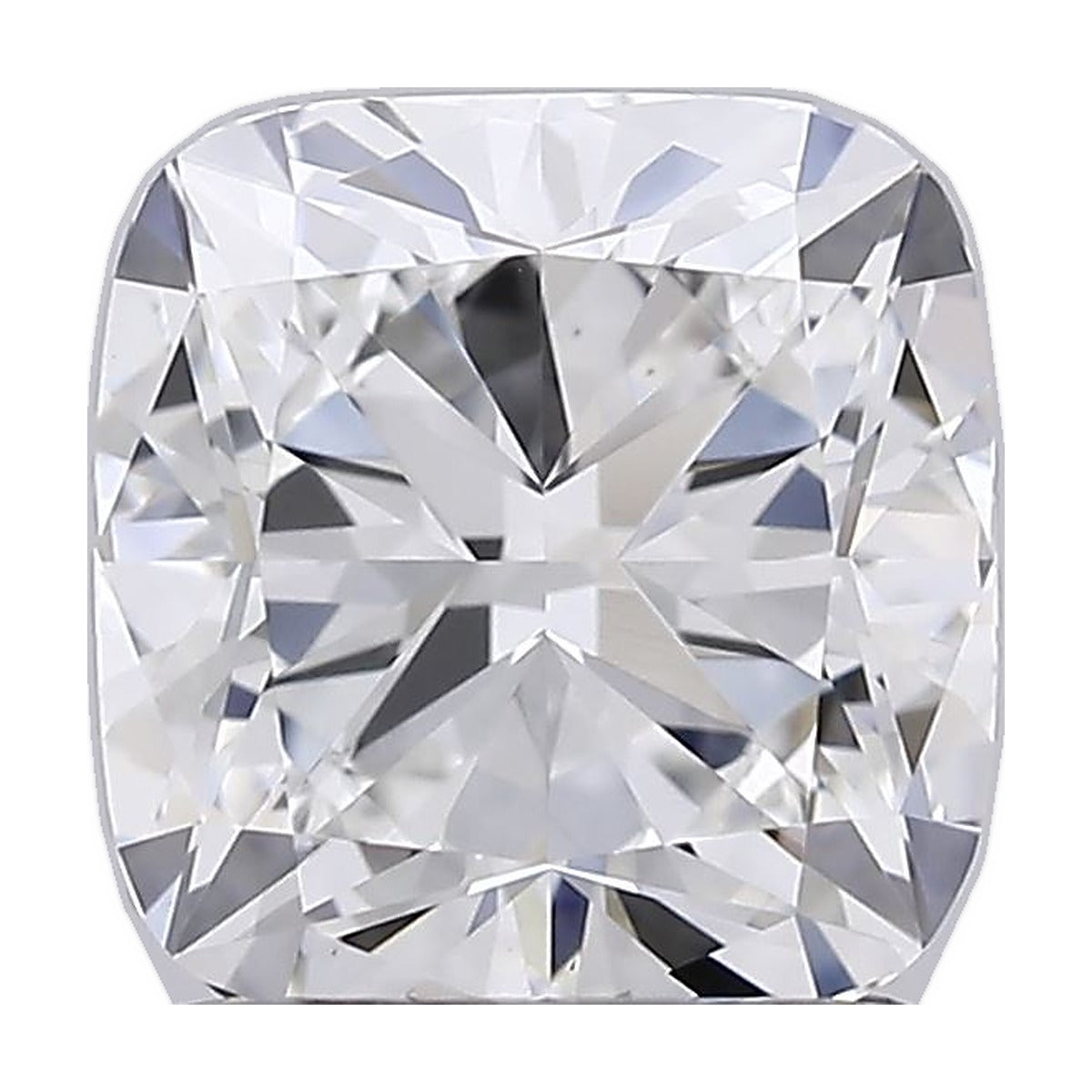 1.41 ct cushion lab-grown diamond, F color, VS1 clarity, IGI certified, still from its 360° video