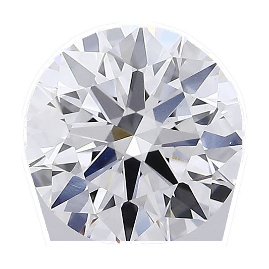1.41 ct round lab-grown diamond, D color, VS1 clarity, IGI certified, still from its 360° video