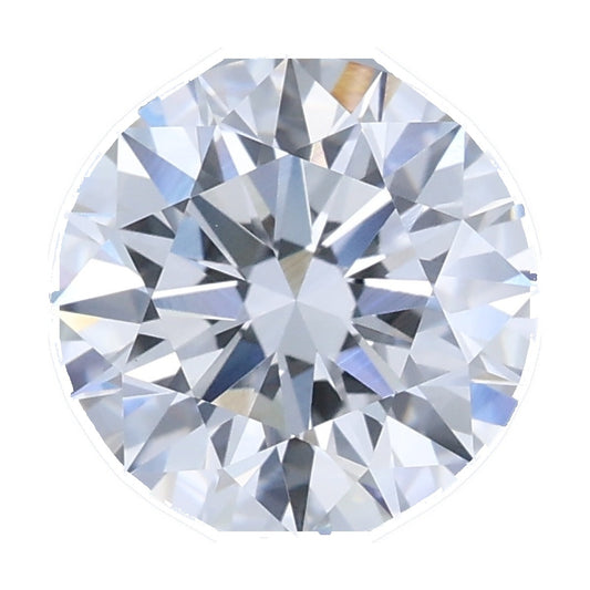 1.41 ct round lab-grown diamond, E color, VVS2 clarity, IGI certified, still from its 360° video