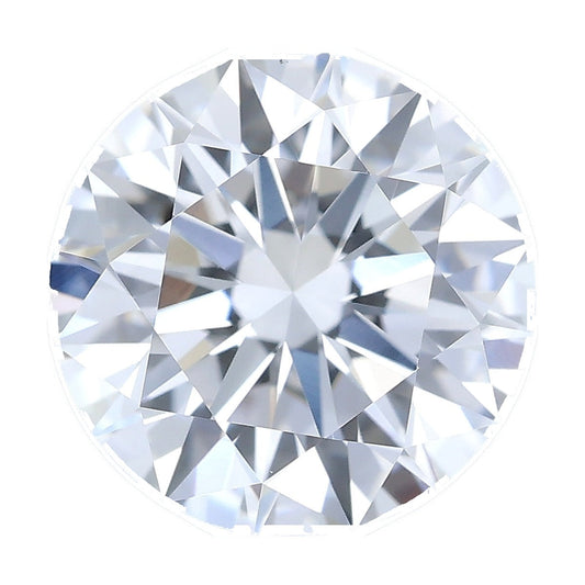 1.42 ct round lab-grown diamond, D color, VVS2 clarity, IGI certified, still from its 360° video