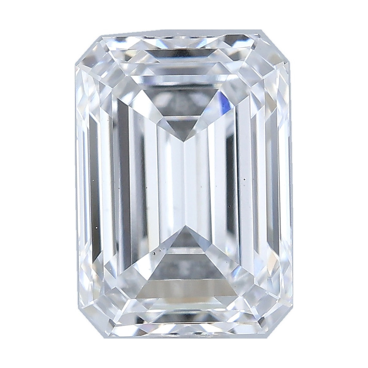 1.43 ct emerald lab-grown diamond, E color, VS1 clarity, IGI certified, still from its 360° video