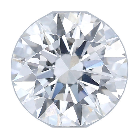 1.43 ct round lab-grown diamond, E color, VVS1 clarity, IGI certified, still from its 360° video