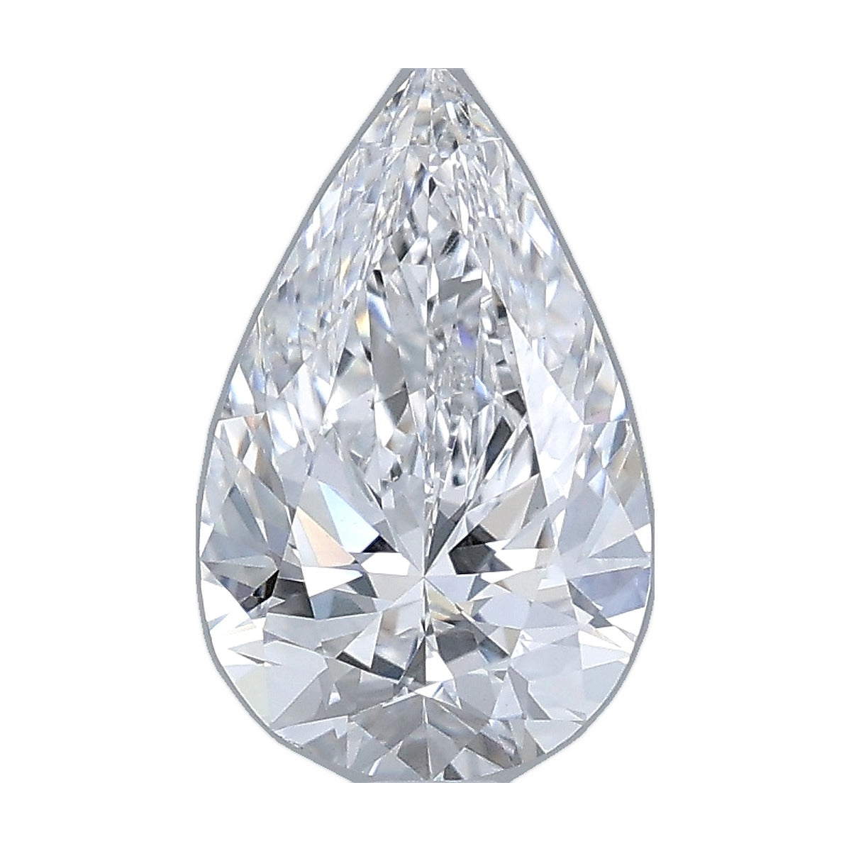 1.44 ct pear lab-grown diamond, D color, VS1 clarity, IGI certified, still from its 360° video