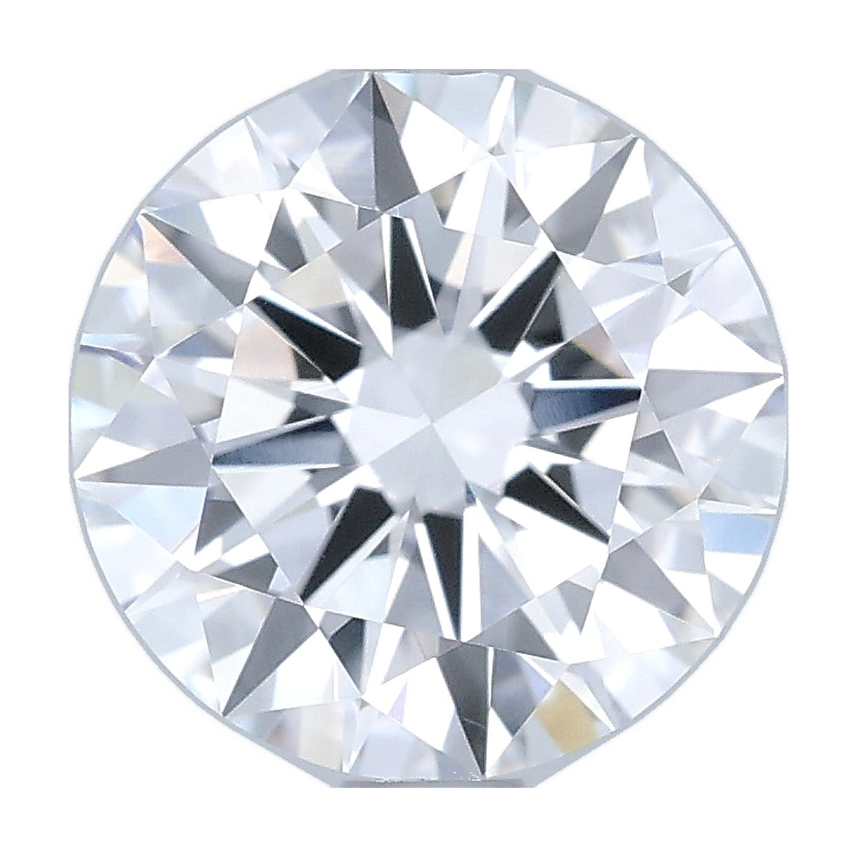 1.44 ct round lab-grown diamond, D color, VVS1 clarity, IGI certified, still from its 360° video