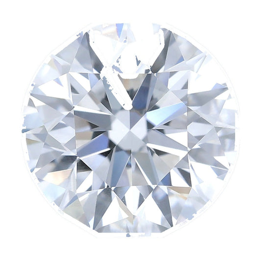 1.45 ct round lab-grown diamond, F color, VS2 clarity, IGI certified, still from its 360° video