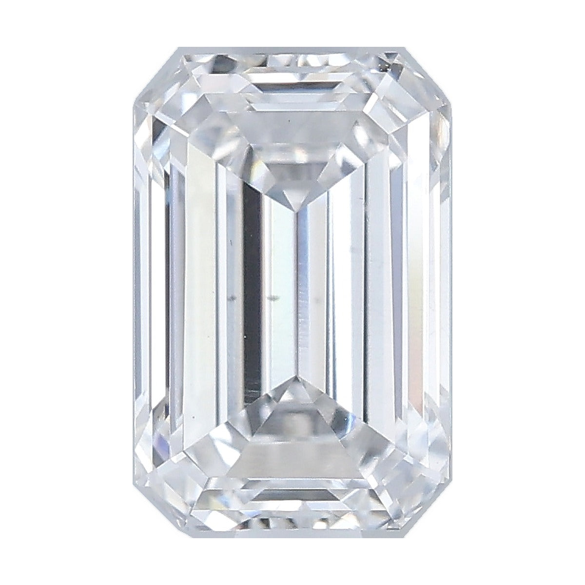 1.46 ct emerald lab-grown diamond, E color, VS1 clarity, IGI certified, still from its 360° video