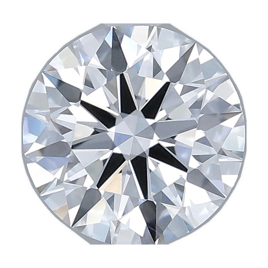 1.47 ct round lab-grown diamond, E color, VVS1 clarity, IGI certified, still from its 360° video