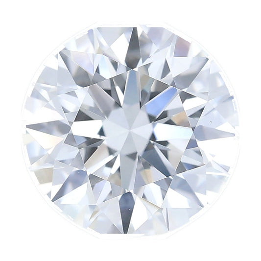 1.48 ct round lab-grown diamond, E color, VS1 clarity, IGI certified, still from its 360° video