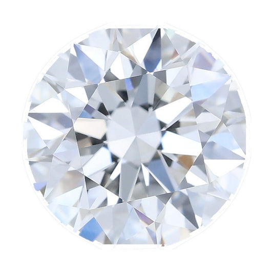 1.48 ct round lab-grown diamond, E color, VVS2 clarity, IGI certified, still from its 360° video