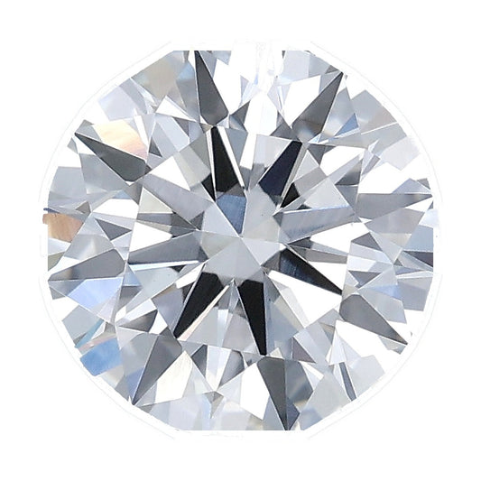 1.48 ct round lab-grown diamond, F color, VVS2 clarity, IGI certified, still from its 360° video