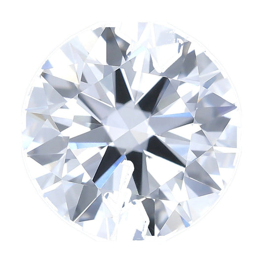 1.49 ct round lab-grown diamond, D color, VVS2 clarity, IGI certified, still from its 360° video