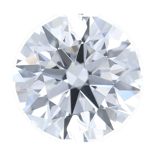 1.49 ct round lab-grown diamond, E color, VVS1 clarity, IGI certified, still from its 360° video