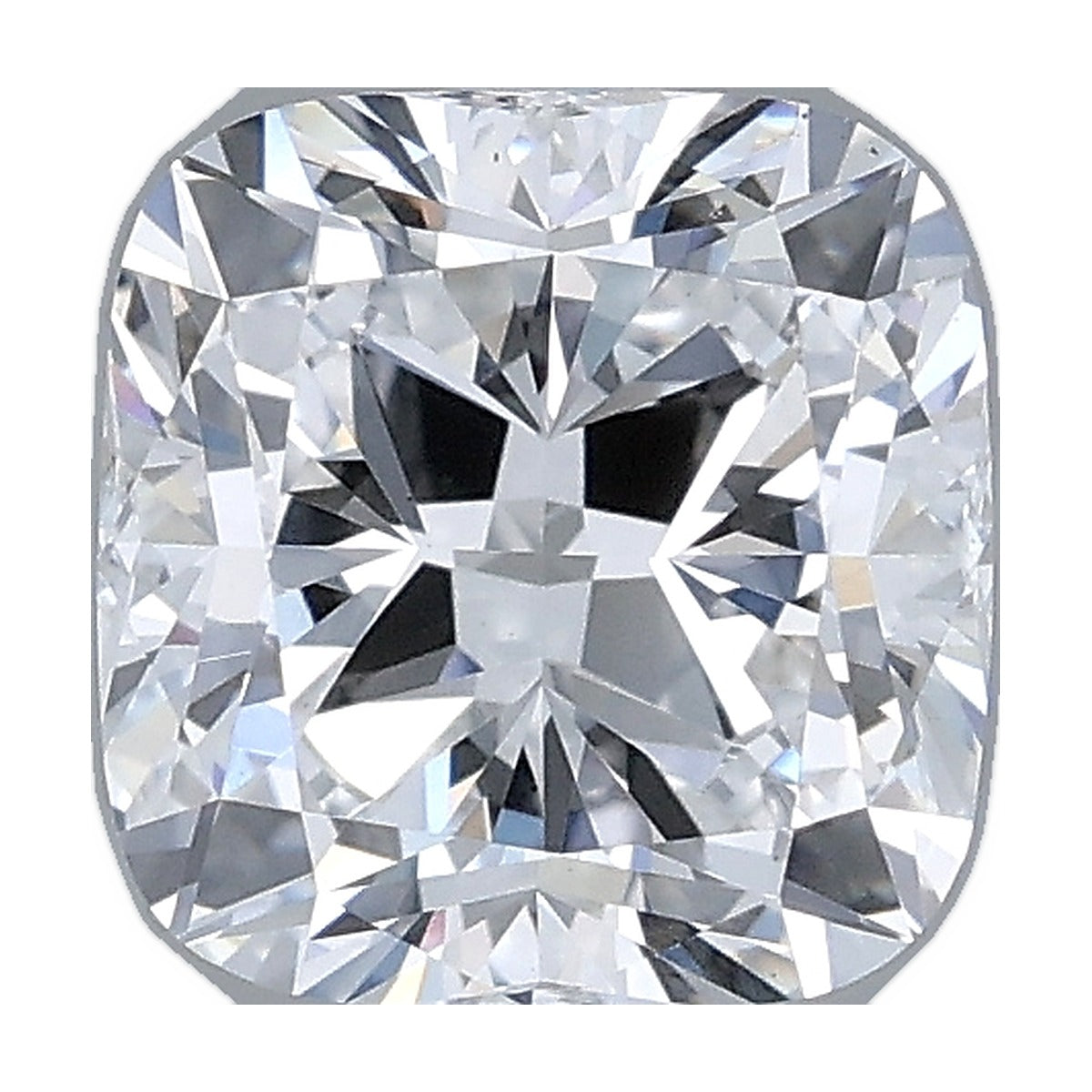 1.50 ct cushion lab-grown diamond, D color, VS1 clarity, IGI certified, still from its 360° video