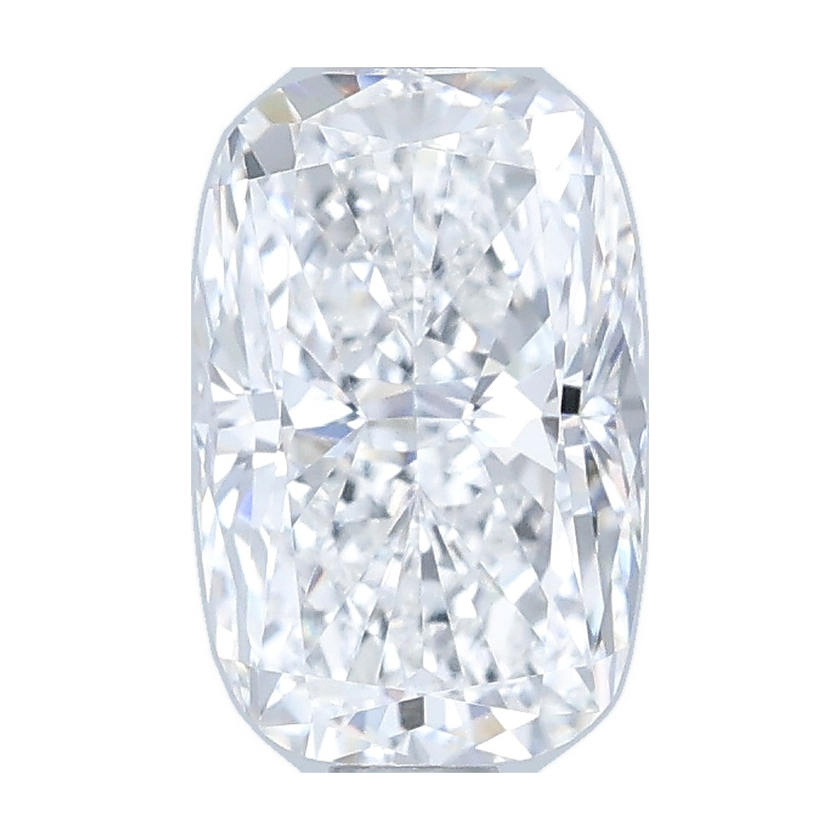 1.50 ct elongated cushion lab-grown diamond, D color, VS1 clarity, IGI certified, still from its 360° video