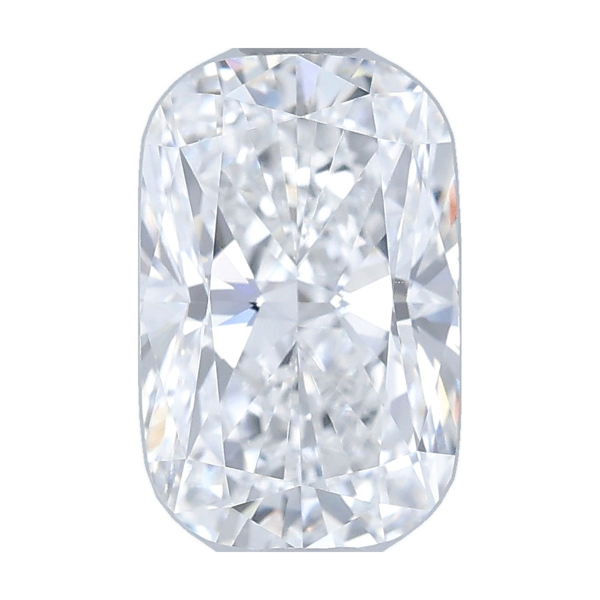 1.50 ct elongated cushion lab-grown diamond, D color, VVS2 clarity, IGI certified, still from its 360° video