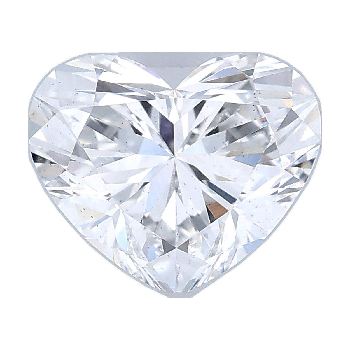 1.50 ct heart lab-grown diamond, D color, VS2 clarity, IGI certified, still from its 360° video