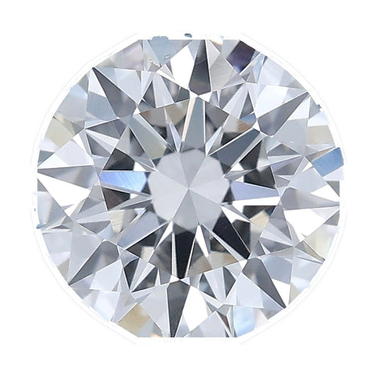 1.50 ct round lab-grown diamond, E color, VS1 clarity, IGI certified, still from its 360° video