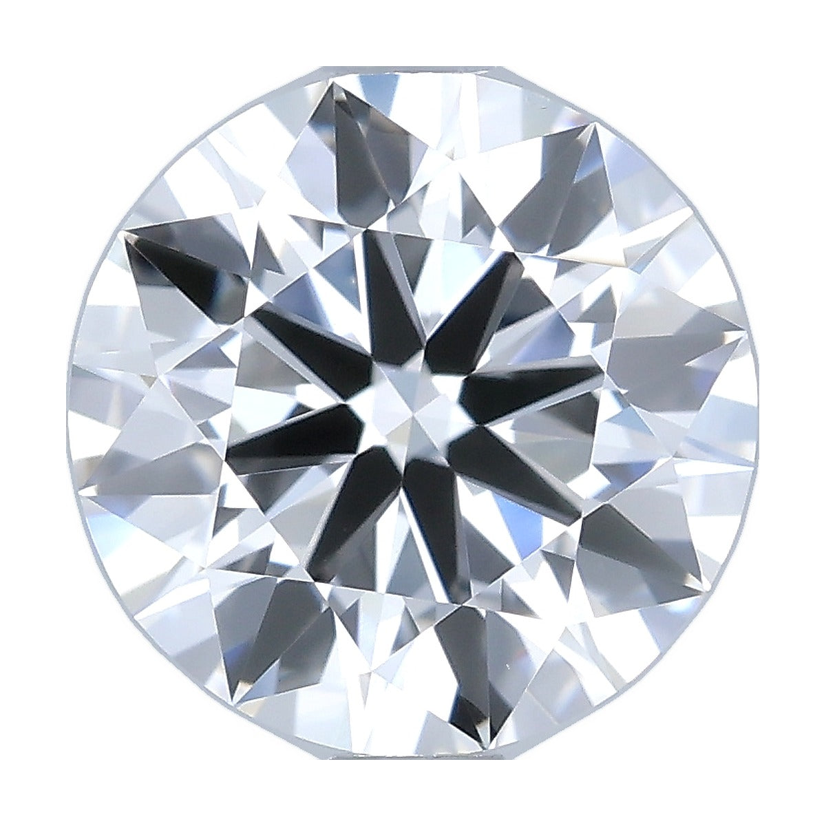 1.50 ct round lab-grown diamond, E color, VS2 clarity, IGI certified, still from its 360° video