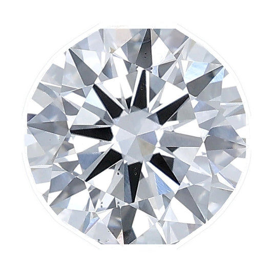 1.50 ct round lab-grown diamond, E color, VS2 clarity, IGI certified, still from its 360° video