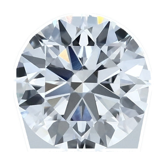 1.50 ct round lab-grown diamond, E color, VVS2 clarity, IGI certified, still from its 360° video