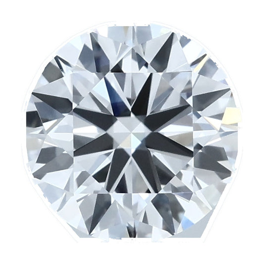 1.50 ct round lab-grown diamond, E color, VVS2 clarity, IGI certified, still from its 360° video