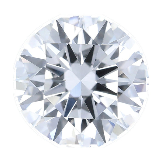 1.50 ct round lab-grown diamond, E color, VVS2 clarity, IGI certified, still from its 360° video