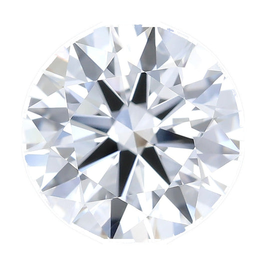 1.50 ct round lab-grown diamond, F color, VVS2 clarity, IGI certified, still from its 360° video
