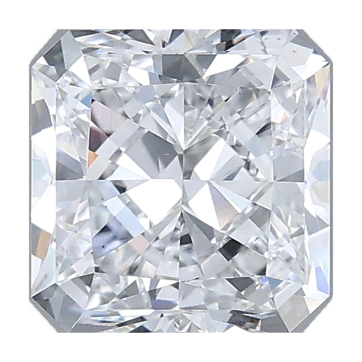 1.50 ct square radiant lab-grown diamond, D color, VS1 clarity, IGI certified, still from its 360° video