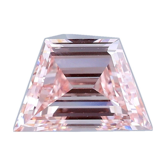 1.51 ct trapezoid lab-grown diamond, fancy pink, VVS2 clarity, IGI certified, still from its 360° video