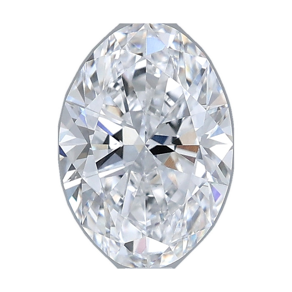 1.51 ct oval lab-grown diamond, D color, VVS2 clarity, IGI certified, still from its 360° video