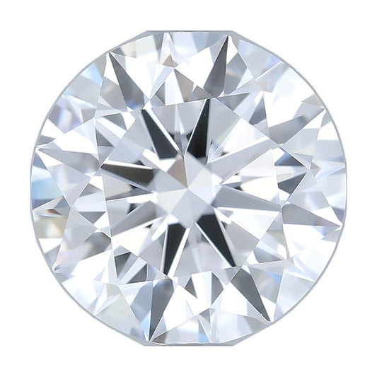 1.51 ct round lab-grown diamond, D color, IF clarity, IGI certified, still from its 360° video