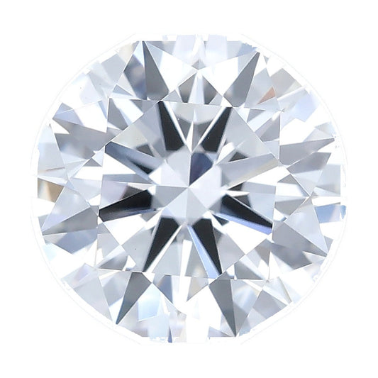 1.51 ct round lab-grown diamond, D color, VS1 clarity, IGI certified, still from its 360° video