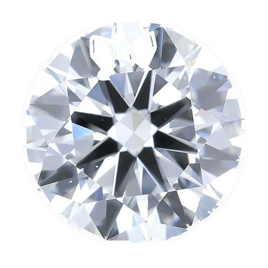 1.51 ct round lab-grown diamond, D color, VS2 clarity, IGI certified, still from its 360° video