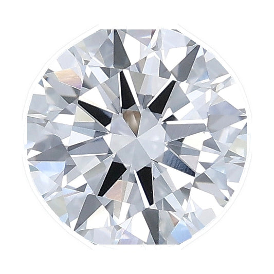 1.51 ct round lab-grown diamond, D color, VVS2 clarity, IGI certified, still from its 360° video