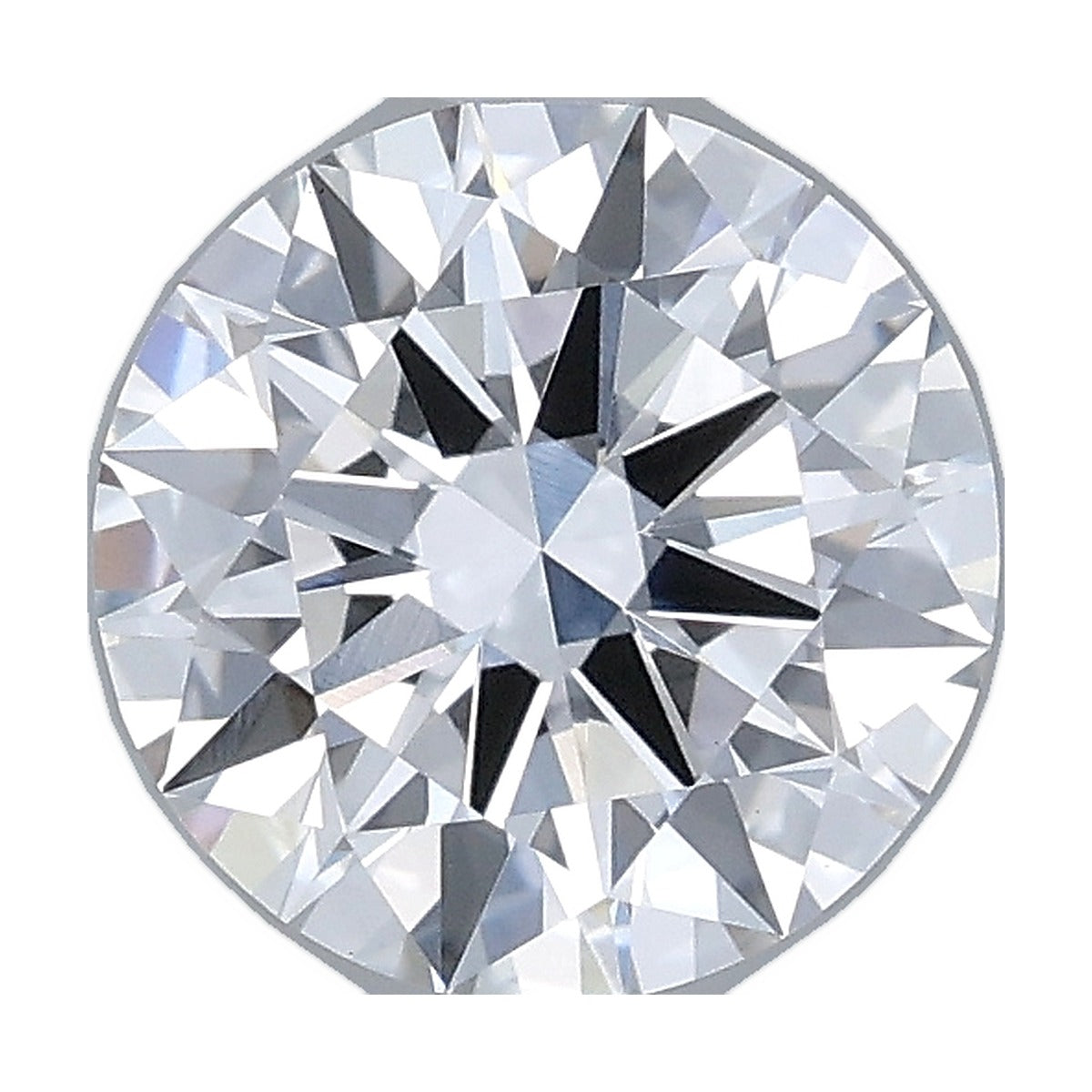 1.51 ct round lab-grown diamond, D color, VVS2 clarity, IGI certified, still from its 360° video