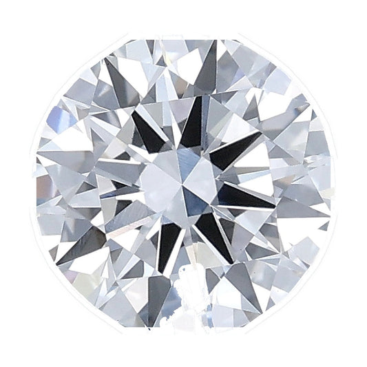 1.51 ct round lab-grown diamond, D color, VVS2 clarity, IGI certified, still from its 360° video