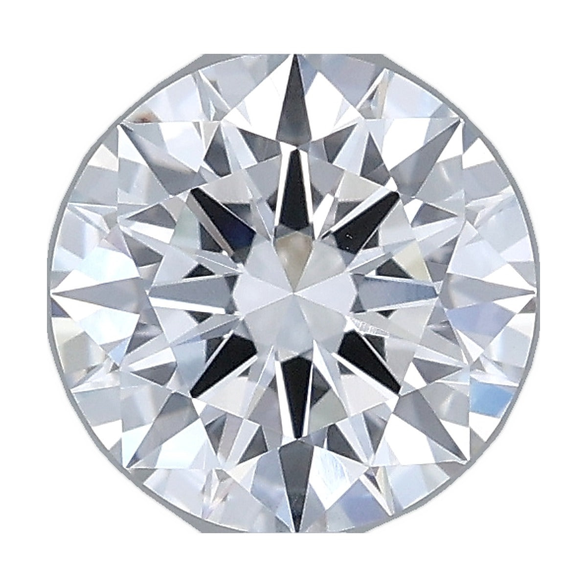 1.51 ct round lab-grown diamond, D color, VVS2 clarity, IGI certified, still from its 360° video