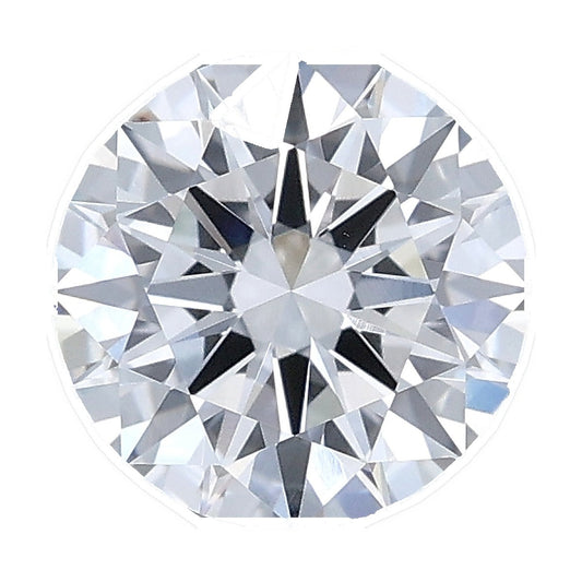 1.51 ct round lab-grown diamond, D color, VVS2 clarity, IGI certified, still from its 360° video