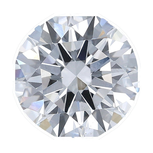 1.51 ct round lab-grown diamond, E color, VS1 clarity, IGI certified, still from its 360° video