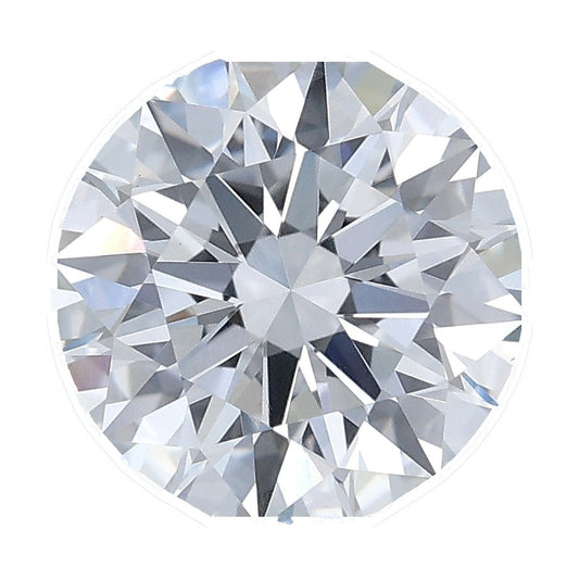 1.51 ct round lab-grown diamond, E color, VS1 clarity, IGI certified, still from its 360° video
