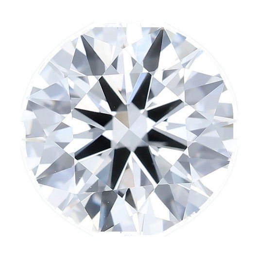 1.51 ct round lab-grown diamond, E color, VVS2 clarity, IGI certified, still from its 360° video