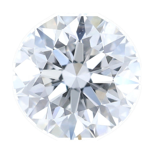 1.51 ct round lab-grown diamond, E color, VVS2 clarity, IGI certified, still from its 360° video