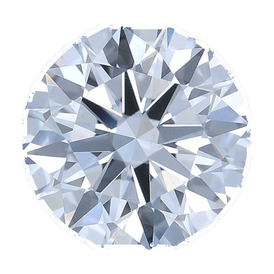 1.51 ct round lab-grown diamond, E color, VVS2 clarity, IGI certified, still from its 360° video