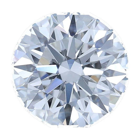 1.51 ct round lab-grown diamond, E color, VVS2 clarity, IGI certified, still from its 360° video