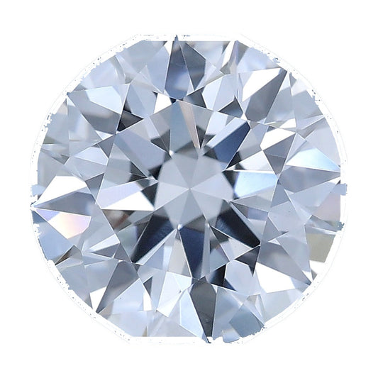 1.51 ct round lab-grown diamond, E color, VVS2 clarity, IGI certified, still from its 360° video