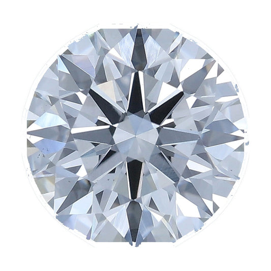 1.51 ct round lab-grown diamond, F color, VS1 clarity, IGI certified, still from its 360° video