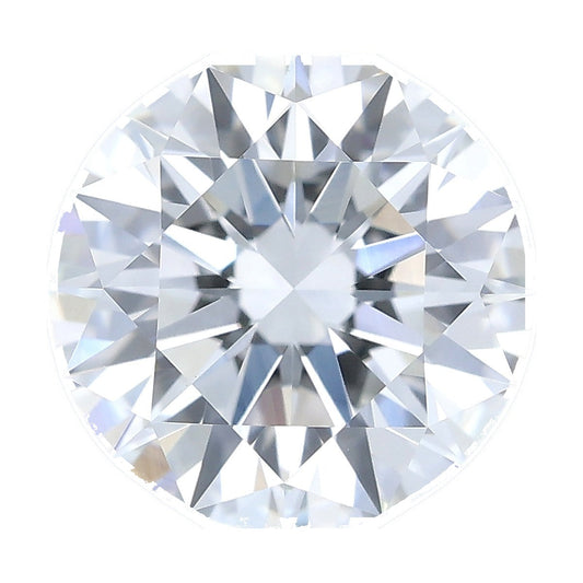 1.51 ct round lab-grown diamond, G color, VVS2 clarity, IGI certified, still from its 360° video