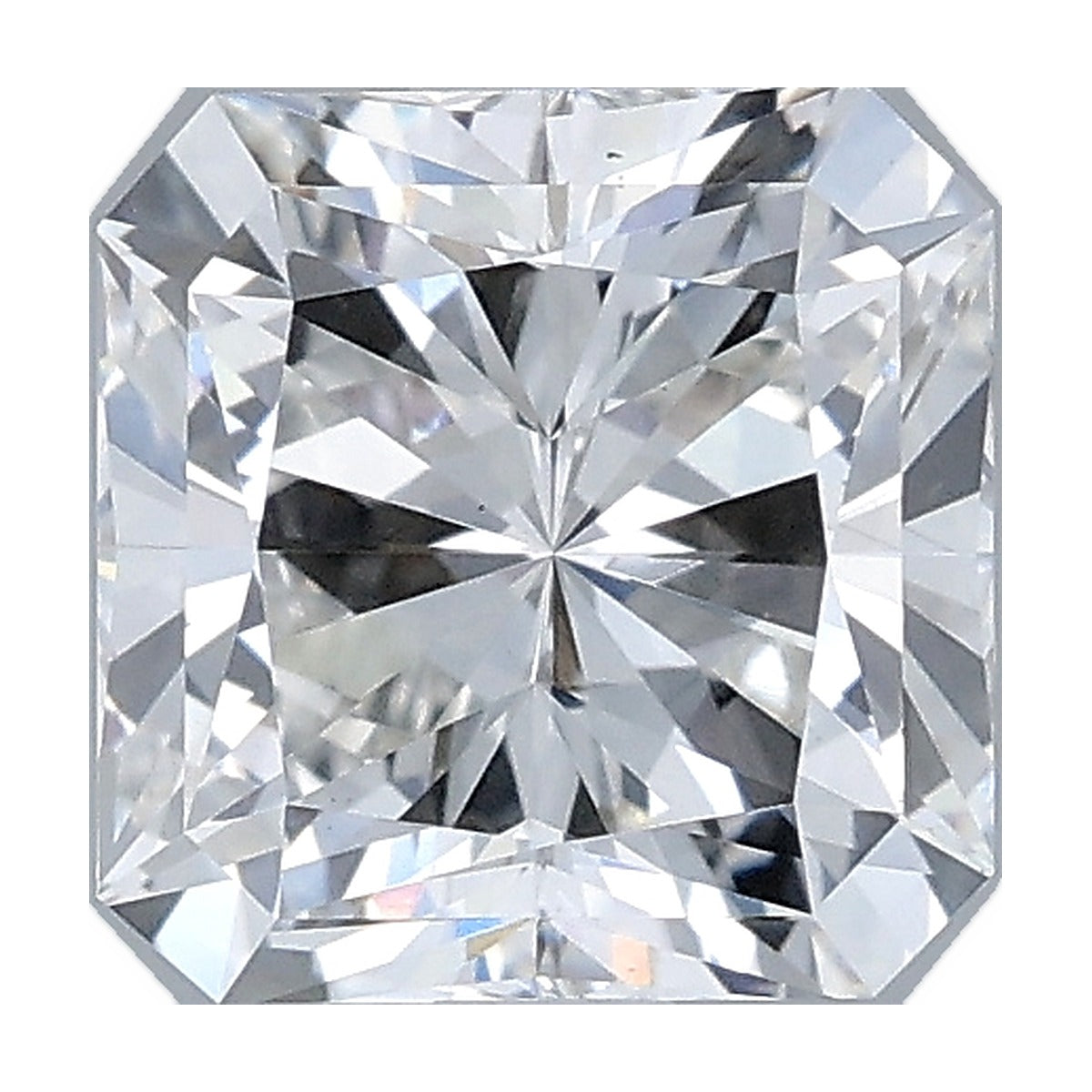 1.51 ct square radiant lab-grown diamond, F color, VS1 clarity, IGI certified, still from its 360° video