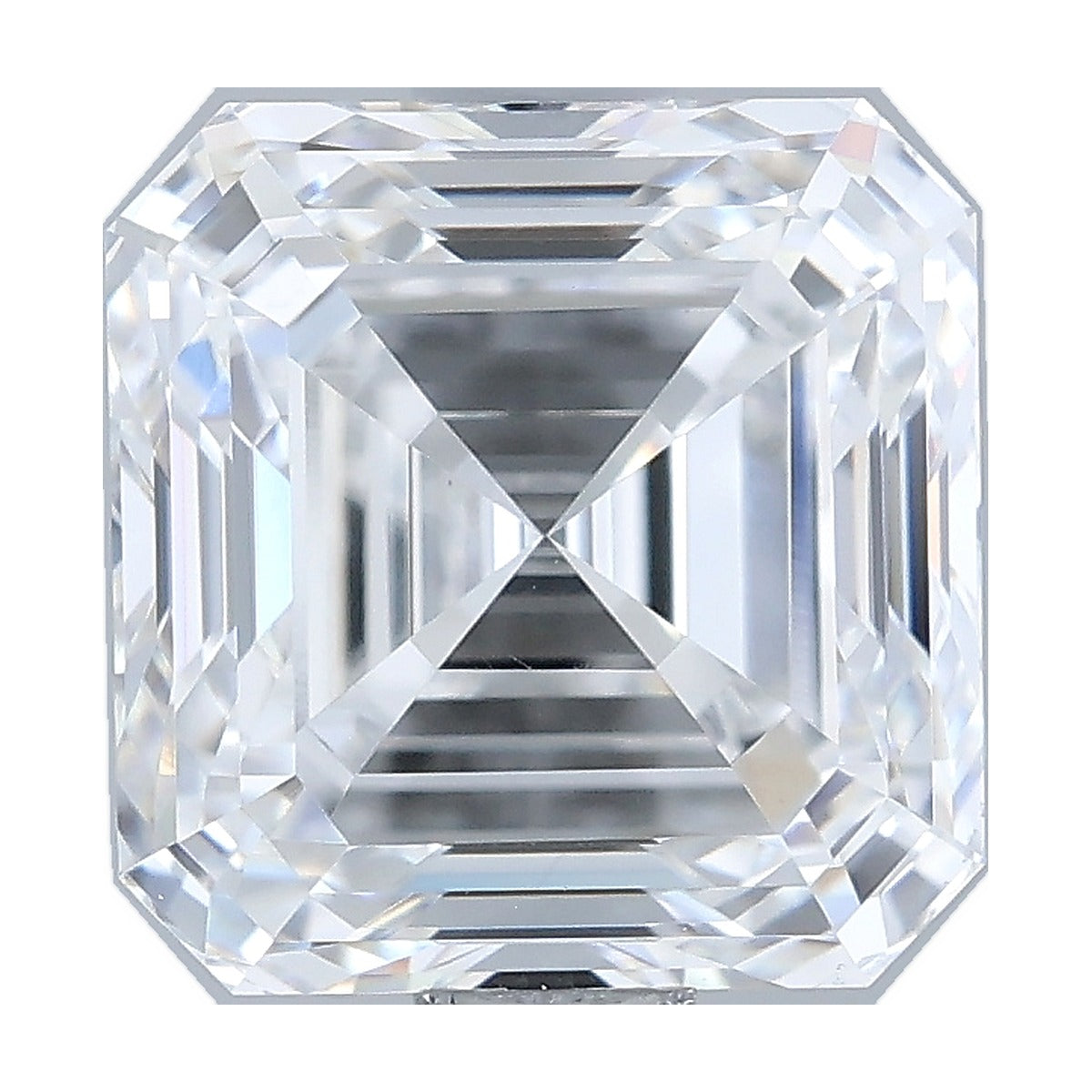 1.52 ct asscher lab-grown diamond, D color, VS1 clarity, IGI certified, still from its 360° video